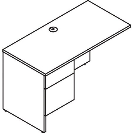 Groupe Lacasse Return, Left Exec, Linear Handle, B/F, 48inx24inx29in, Sahara LAS4LF2448RR